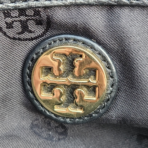 TORI BURCH Michele Tote Shoulder Bag Large Double Handle Pebbled Leather - Picture 5 of 11